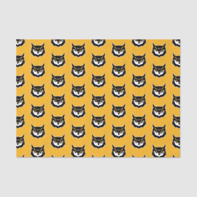 Graduation Kennesaw Owl Logo Tissue Paper (Front)