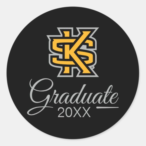 Graduation Kennesaw State Primary Mark Classic Round Sticker
