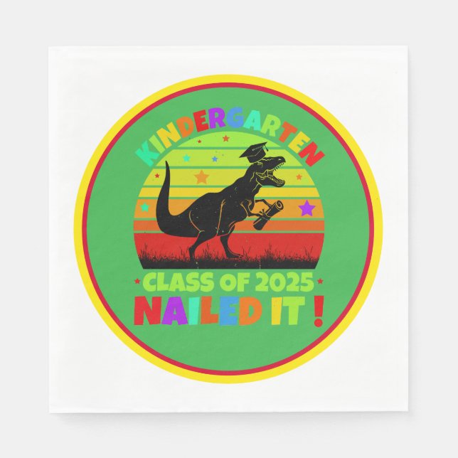 Graduation Kindergarten Class 2025 Napkins (Front)