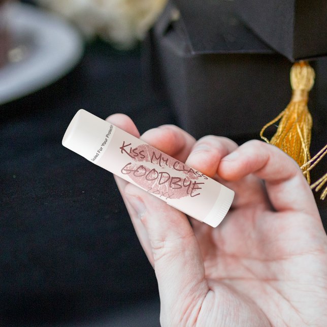 Graduation KISS MY CLASS GOODBYE Party Favor Lip Balm (Creator Uploaded)
