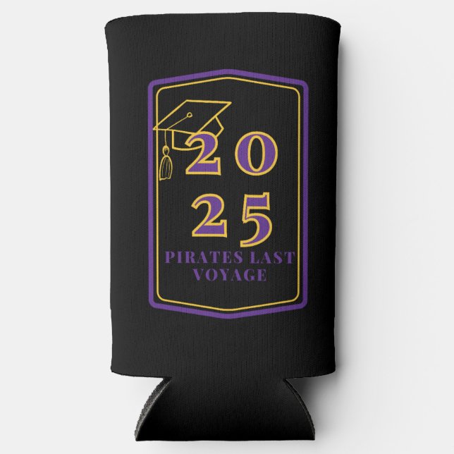 Graduation Koozie - Black (Front)