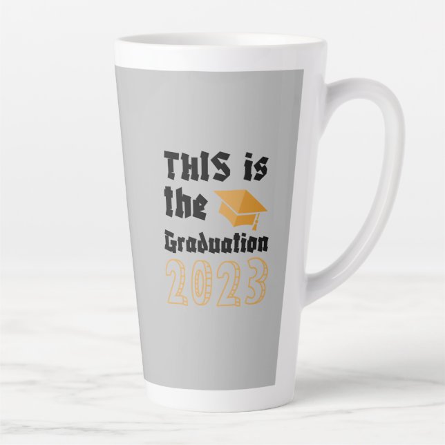 Graduation Latte Mug (Right)