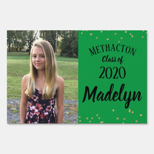 Graduation lawn sign, 2020 graduation yard sign (Back)