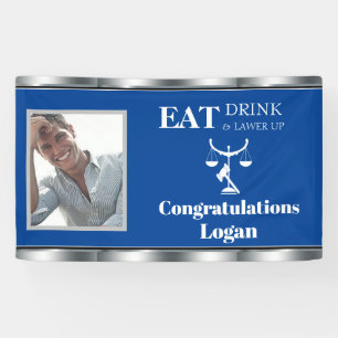 Graduation, Lawyer Attorney Scales of Justice Banner