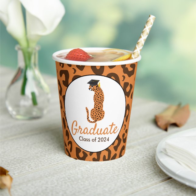 Graduation Leopard Paper cup (Insitu)