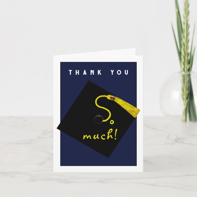 Graduation Letterpress Thank You Card (Front)