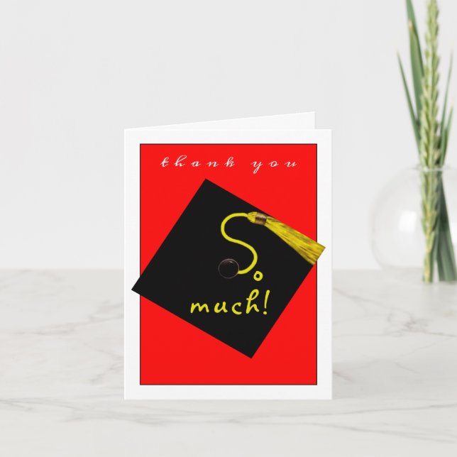Graduation Letterpress Thank You Card (Front)