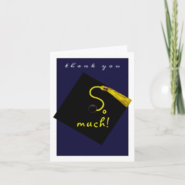Graduation Letterpress Thank You Card (Front)