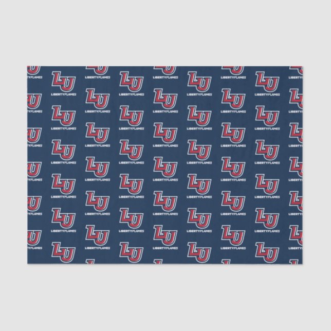 Graduation | Liberty Flames Letters Tissue Paper (Front)