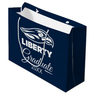 Graduation Liberty University Athletic Mark Large Gift Bag