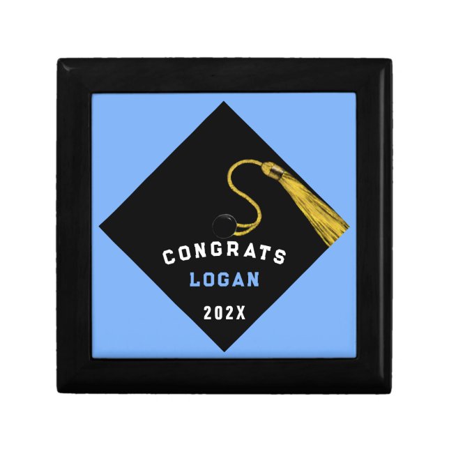 Graduation Light Blue 2026 Keepsake Gift Box (Front)