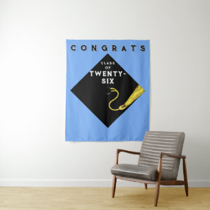 Graduation Light Blue 2026 Party Photo Backdrop