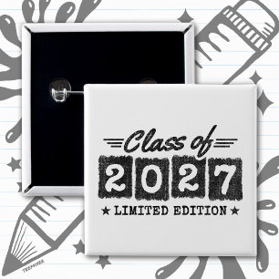 Graduation Limited Edition Senior Class of 2027 Button