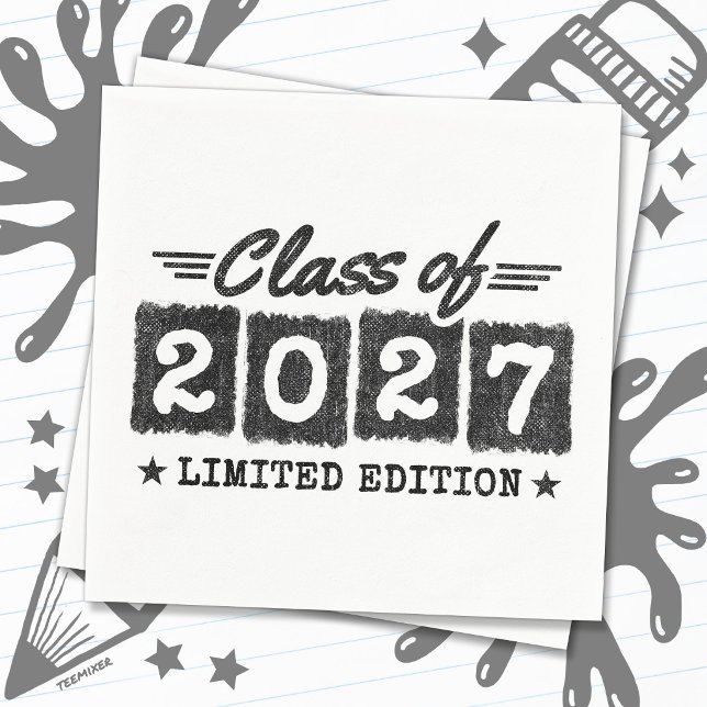 Graduation Limited Edition Senior Class of 2027 Napkins (Creator Uploaded)