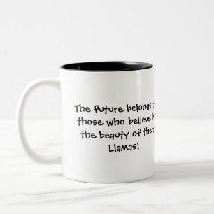 Graduation Llama Two-Tone Coffee Mug