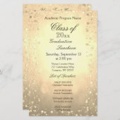 Graduation Luncheon Gold Confetti (Front/Back)