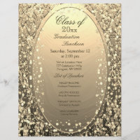 Graduation Luncheon Gold Confetti