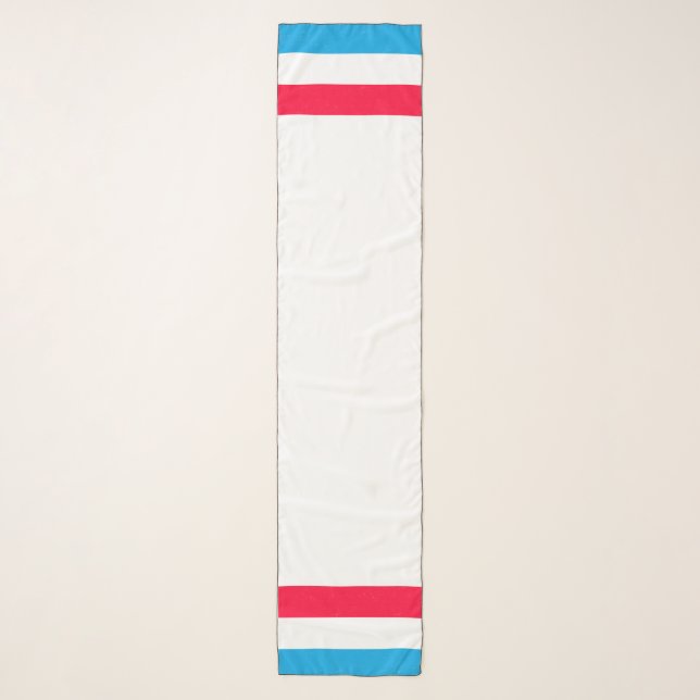 Graduation Luxembourg Flag Scarf Stole Sash (Front)