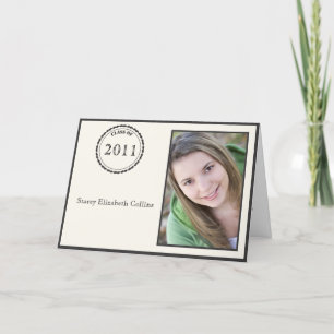 Graduation Medallion Invitation-black Invitation