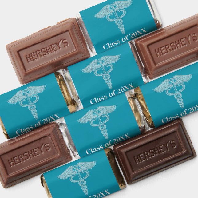 Graduation Medical Caducesus Custom Hershey's Miniatures (Assorted)
