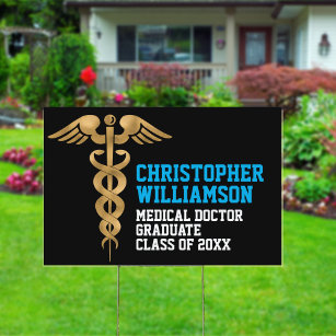 Graduation Medical Caduceus Doctor Sign
