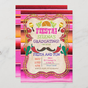 Graduation Mexican Fiesta Invitation