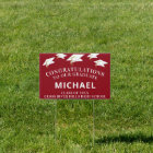 Graduation Minimalist Red Congratulations Graduate