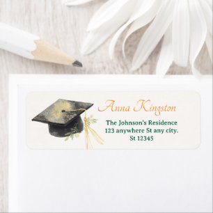 Graduation Modern Elegant Return Address Labels