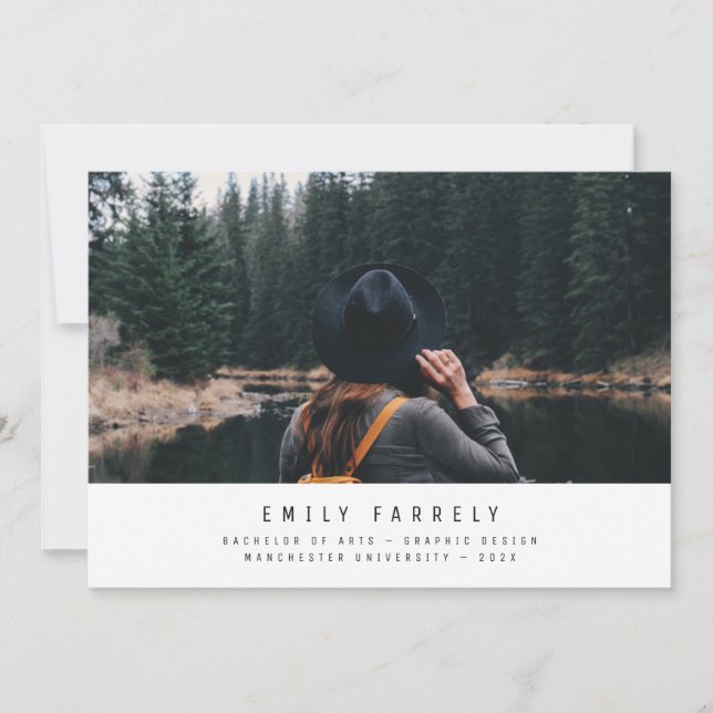 Graduation modern minimal elegant stylish  (Front)