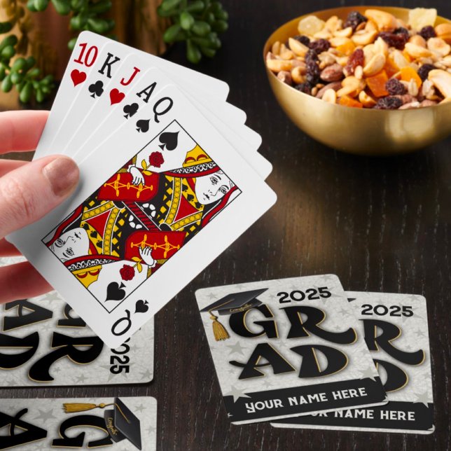 Graduation Modern Personalized Fun Gift Idea Poker Cards (Creator Uploaded)