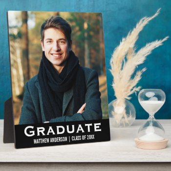 Graduation Modern Photo Plaque by HappyMemoriesPaperCo at Zazzle