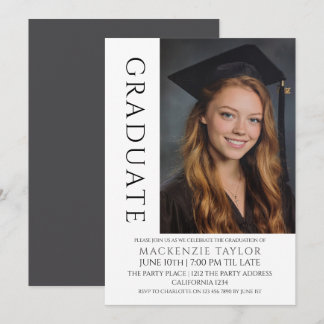 Graduation Modern Photo Template Personalized