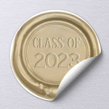 Graduation Monogram Gold Wax Seal by myinvitation at Zazzle