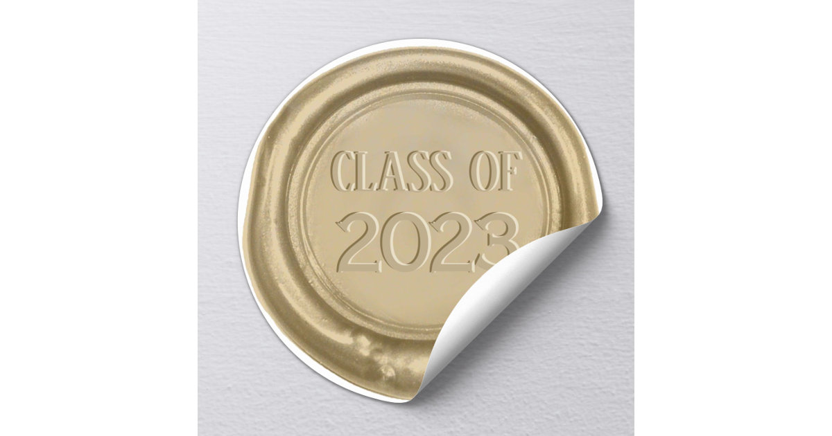 Luxury Gold Graduation Class Wax Seal Stickers