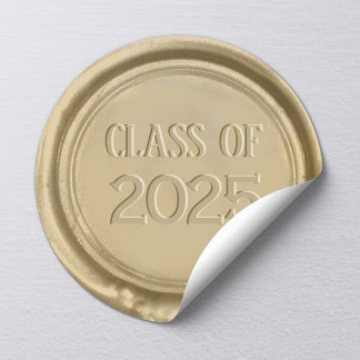 Graduation Monogram Gold Wax Seal