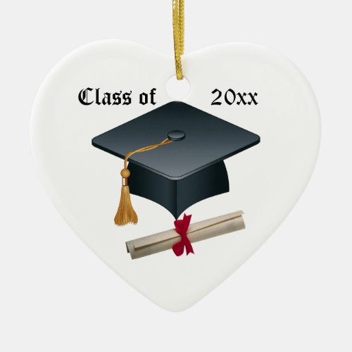 Graduation Mortar  Diploma Ornament