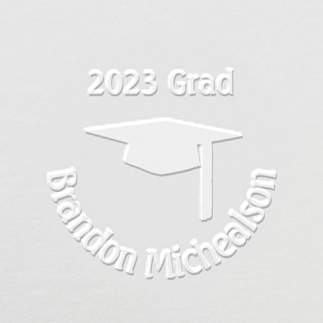 Graduation Mortarboard Cap Personalized Embosser (Design)