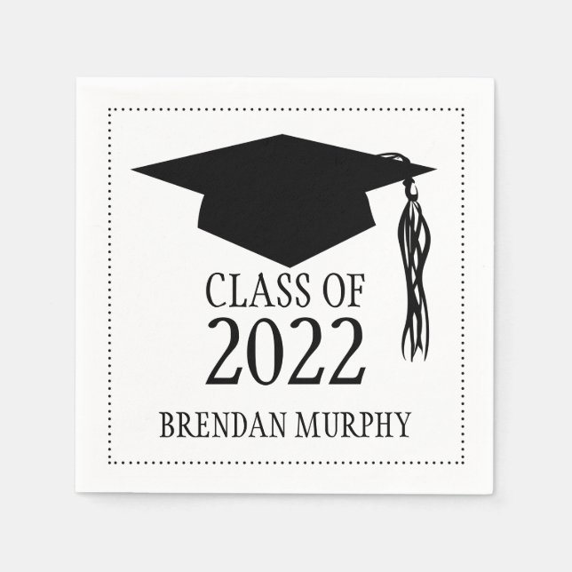 Graduation Mortarboard Class of 2015 Paper Napkins (Front)