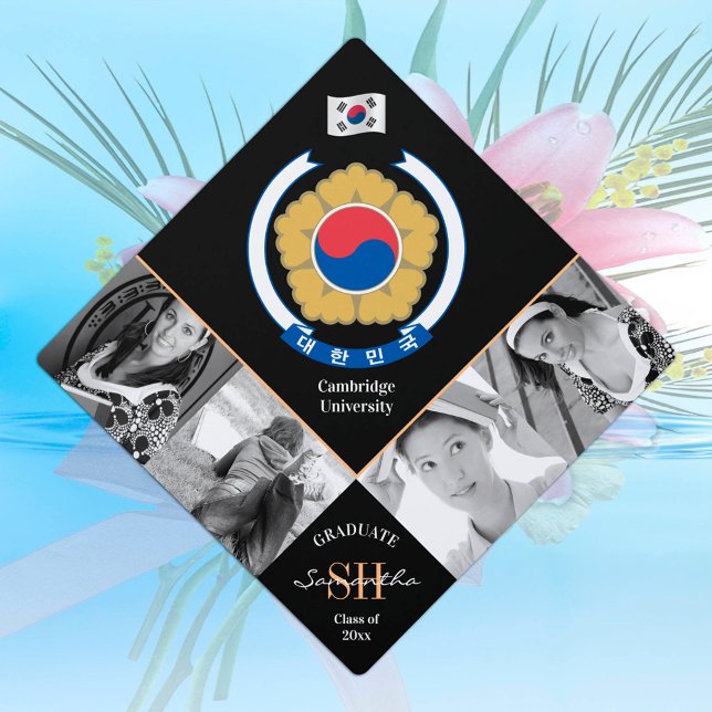 Graduation multi photo & South Korea elegant Graduation Cap Topper (Creator Uploaded)
