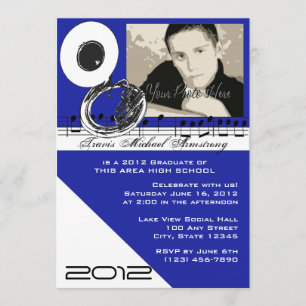 Graduation Music/ Tuba Invitation