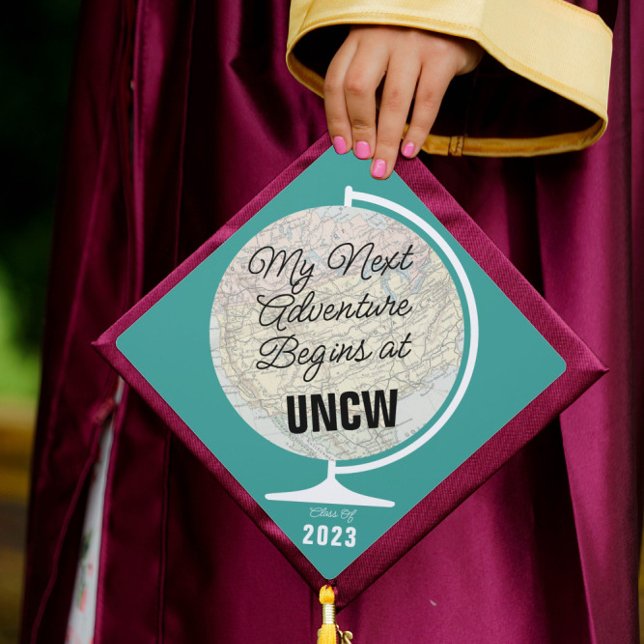 Graduation My Adventure Begins At UNCW Graduation  Graduation Cap Topper (Creator Uploaded)