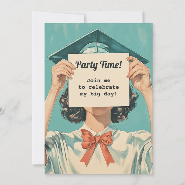 Graduation Mystery Moment Invitation (Front)