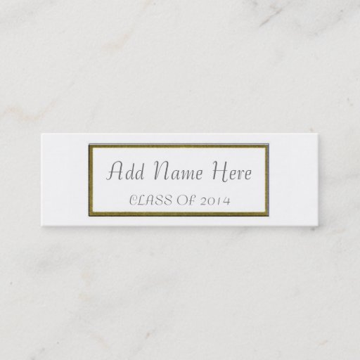 Customizable GRADUATION NAME CARD BUSINESS CARD TEMPLATE