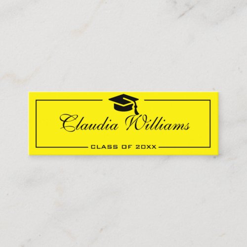 Graduation Name Card  Elegant Classic Insert Card