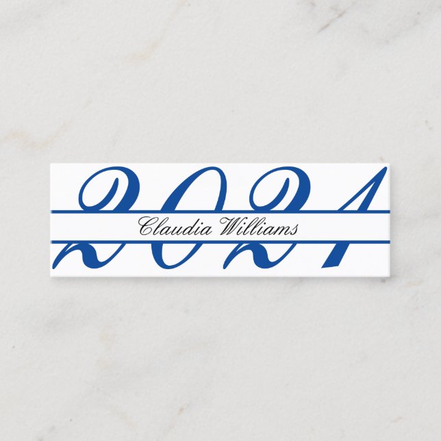 Graduation Name Card . Elegant Classic Insert Card (Front)