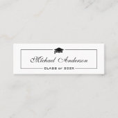 Graduation Name Card - Elegant Classic Insert Card 