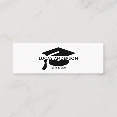 Graduation Name Card  Elegant Classic Insert Card