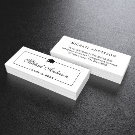 Graduation Name Card - Elegant Classic Insert Card