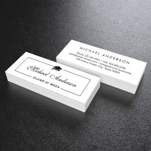 Graduation Name Card - Elegant Classic Insert Card