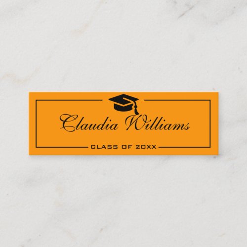 Graduation Name Card  Elegant Classic Insert Card